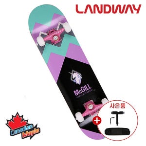 랜드웨이 맥길 유니콘 스케이트보드31+보조가방+티툴
