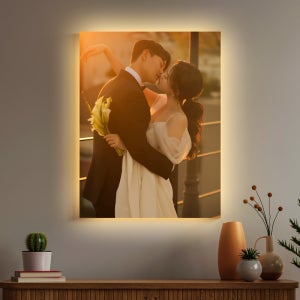 [필프레임] 웨딩액자 아트룩스 LED액자 벽걸이용 (중,대형) 40x50 cm