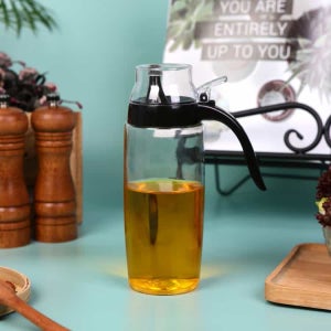 시노글라스 뉴 원터치 오일병 블랙/레드 500ml