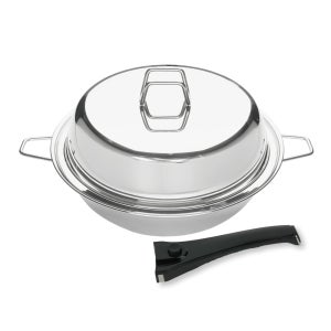 800도씨 316 인덕션 스텐 궁중팬 통5중 볶음 웍 뚜껑 세트 28cm
