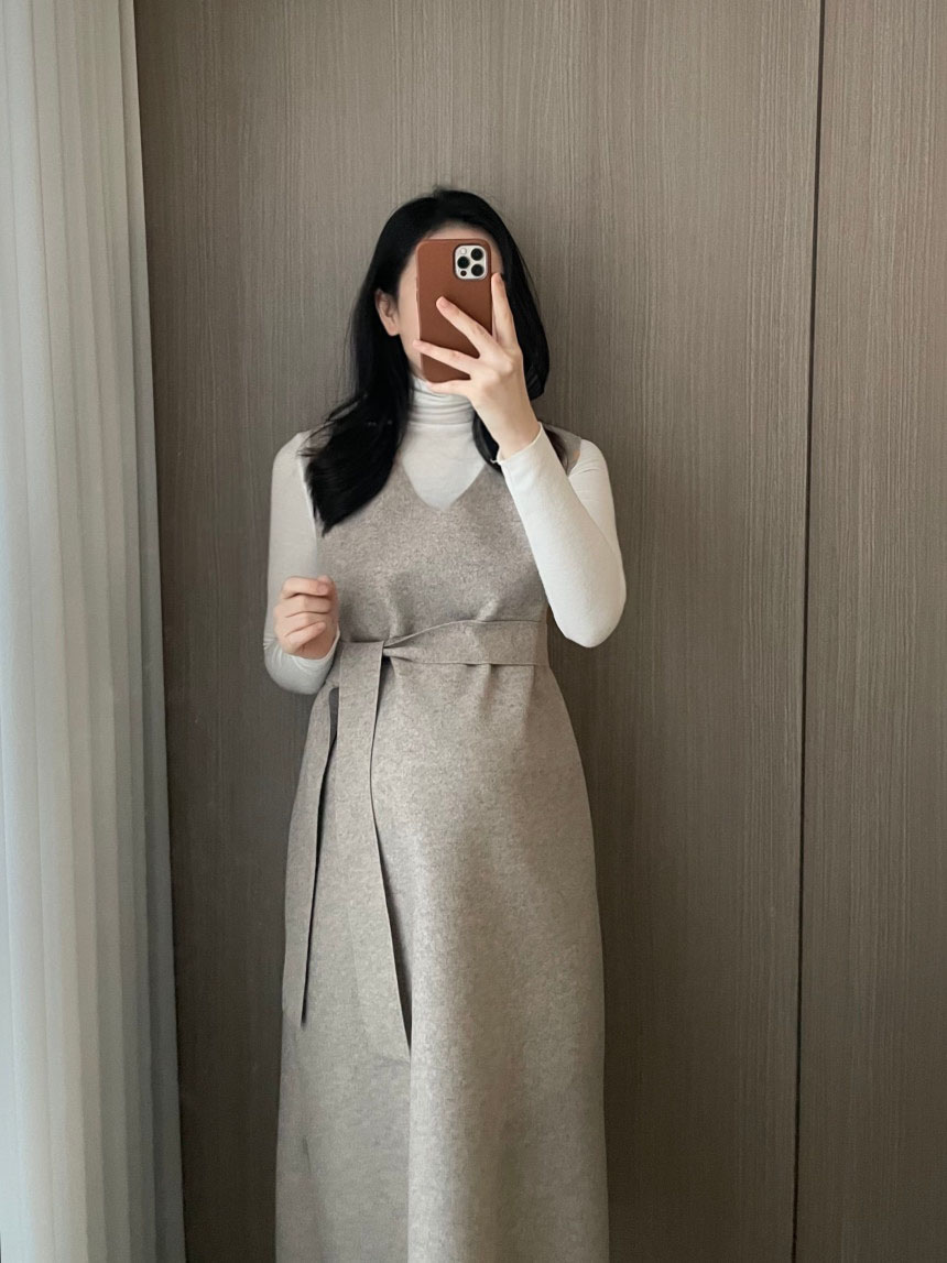 모어모드 울 메이 ops <b>임산부</b> 원피스 하객룩 만삭 데일리 오피스 <b>임부</b>복