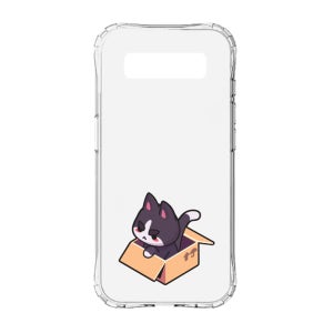 캐릭터 디자인 투명 젤리 케이스 152 상자냥이, 갤럭시S8