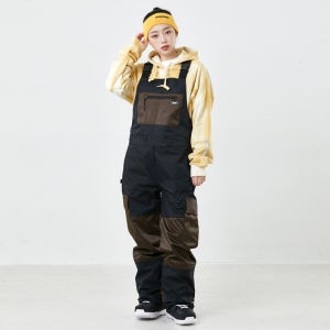 비에스래빗 이월 BSR SHINE BIB PANTS BLACK