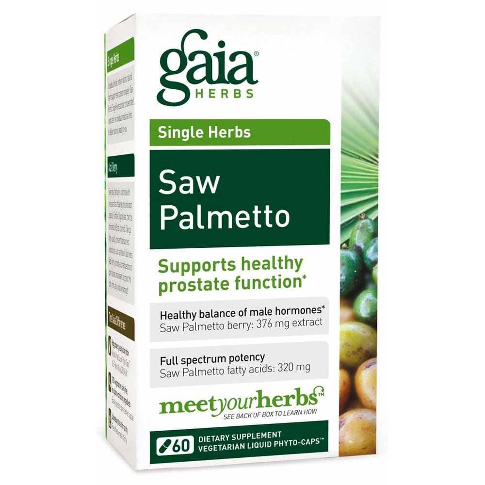 Gaia Herbs <b>Saw Palmetto</b> 가이아허브 <b>쏘팔메토</b> 60정