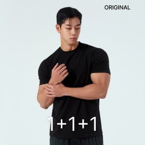 1+1+1 무지 머슬핏 반팔 5컬러 짐웨어
