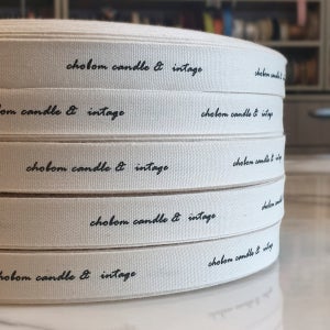 [대량맞춤 실크인쇄]면평직 리본인쇄 제작-면리본 내츄럴아이보리.10롤 외