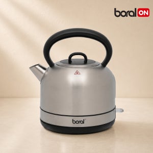 보랄 미노스 전기포트 1.7L 스텐 레트로 빈티지 커피포트 주전자 스테인리스 HNZ-WF210BKF
