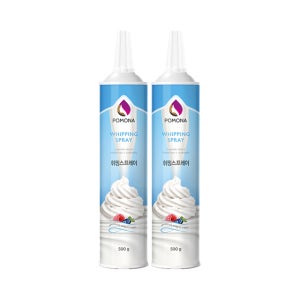 포모나 식물성 가당 스프레이 휘핑크림 500ml, 2개