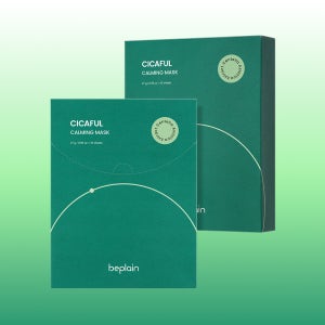 [고농축병풀 진정케어] 비플레인 시카풀 카밍 마스크 10매, 2개