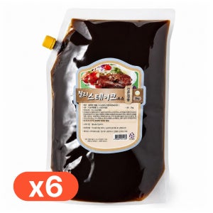 뉴그린 칠리스테이크 소스2kg 6개