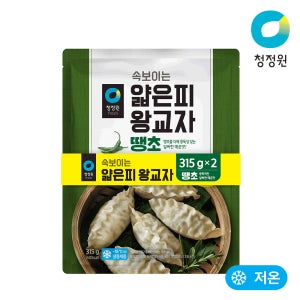 청정원 얇은피 왕교자 땡초, 315g, 2개