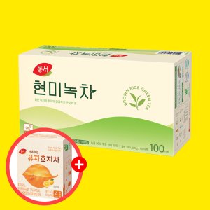 동서 현미녹차 1.5g x100T +동서 유자호지차4T 선물