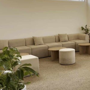 E11 1인소파 카페 병원 피부과 뷰티샵 사진관 대기실 로비 모듈 패브릭 쇼파
