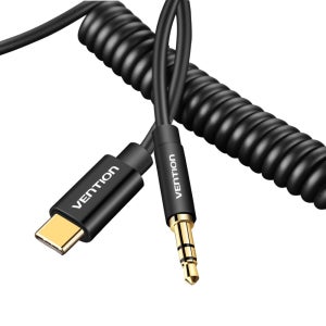 벤션 플렉서블 타입C to 3.5mm 오디오 AUX 케이블 BGA 1.5m, 1개