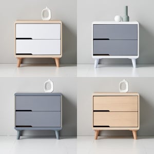 다다재 힐링 600 2단 서랍장 협탁 거실 침실 낮은 서랍