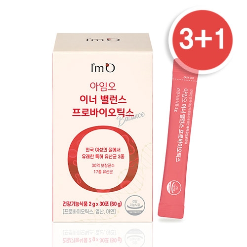 <b>아임오</b> 이너 밸런스 프로바이오틱스 3+1 - 여성의 질에서 유래한 특허 유산균함유