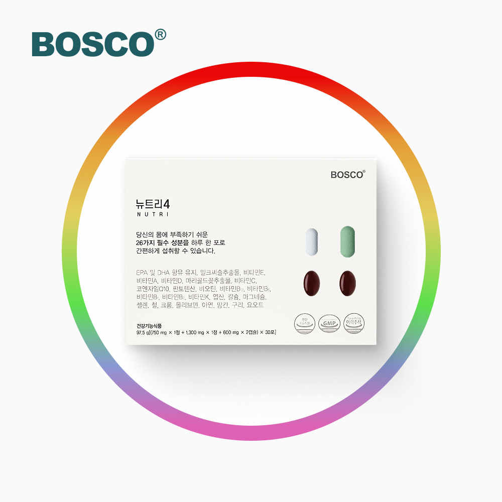 보스코 뉴트리4 종합영양제 올인원 한포 맞춤 영양제 여성 남성 피로회복