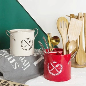 캠핑용 캠핑 수저통 원형 조리도구통 대형 스탠드