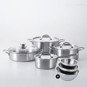 쉐프윈 스텐 통5중 인덕션 냄비세트 인덕션용 신혼냄비세트 4종