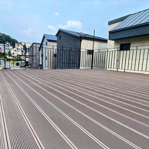 합성데크 고밀도 25T 150x2400 다크브라운 방부목 WPC 합성목재 데크 시공