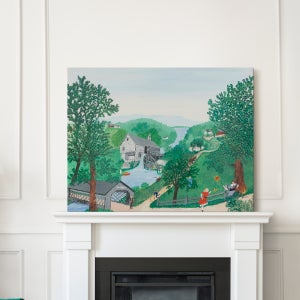 위아트 르누아르 모네 따뜻한 풍경화 아트테라피 그랜드마 모지스_나무들 40호 캔버스아트