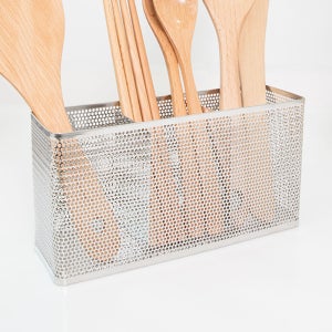 스토피아 올 스텐304 물빠짐 수저정리함 수저꽂이 조리도구 프라임 펀칭 수저통(3칸)