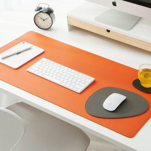 [각인가능]오브리즈 프리미엄 가죽 데스크매트 논슬립 마우스 장패드 S