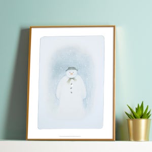 The Snowman Inside Cover, 레이먼드 브릭스 눈사람 아저씨 그림액자
