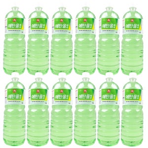 트럭 자동차 식물성 에탄올 워셔액 1.8L X 12개 1박스 녹색 와셔액