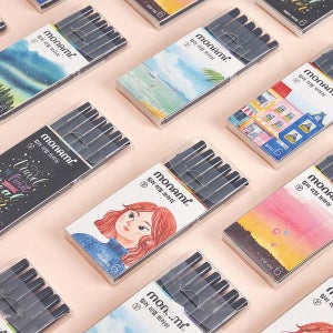 모나미 컬러리얼브러쉬 6색 세트 6종