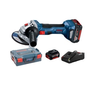 보쉬 GWS18V-7 충전그라인더 100mm 5.0Ah 배터리2개 세트 핸드그라인더