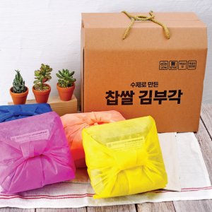 김부자푸드 찹쌀꽃김부각 선물세트 (색지포장 110g x4) 부모님선물 설날선물