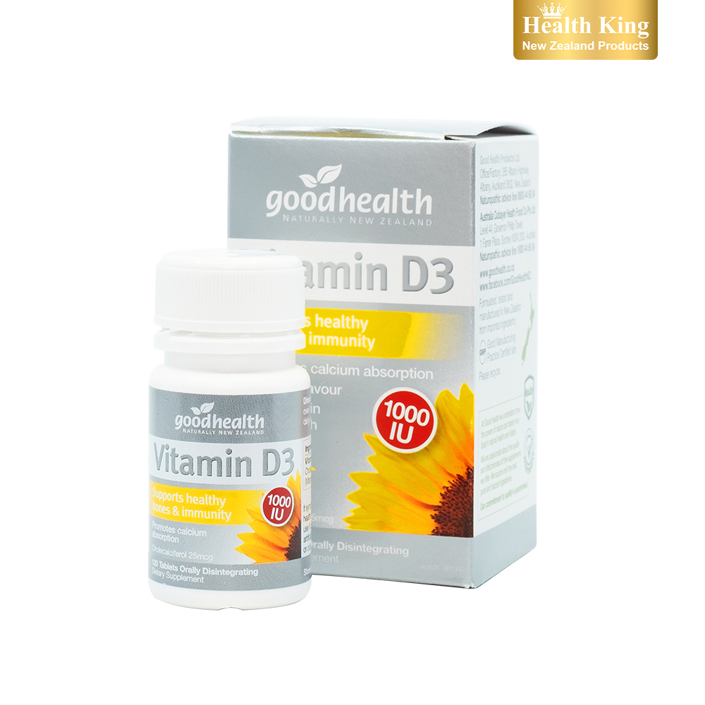 굿헬스 뉴질랜드 비타민D3 1000IU 120타블렛정
