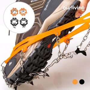 스노우 체인 미끄럼방지 눈길 빙판길 스파이크 휴대용 도시형 아이젠(전용파우치 포함)