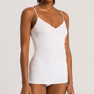 한로 Cotton Seamless Spaghetti Top (WHITE 71601)