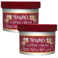 Wright’s Copper and Brass Polish and Cleaner Cream 라이츠 황동 구리 유기 그릇 식기 세척 크림 8oz(227g) 2팩