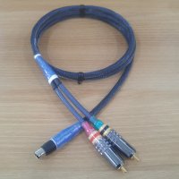 MFR(MultiFlexible Revision) 잡코용 DIN PLUG TO 2RCA PLUG 5M~4M(6.0M) CABLE.(Hand Made제품)(은도금 심선,편조)(옵션)