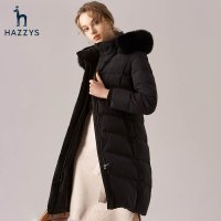 HAZZYS 헤지스 레이디스 여자 여성 겨울 벨트 롱패딩 점퍼 ASFSU09DU14