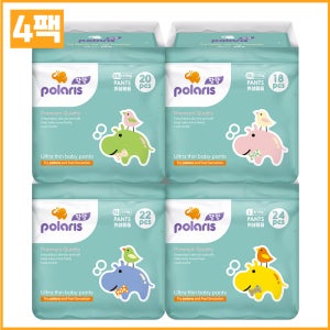 [폴라리스] 팡팡 울트라씬 팬티형 기저귀 4팩 남여공용