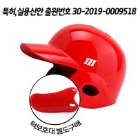 모리모토 WP-MCP020B-128H 실버로고 검투사 겸용 양귀 타자헬멧 (유광레드)