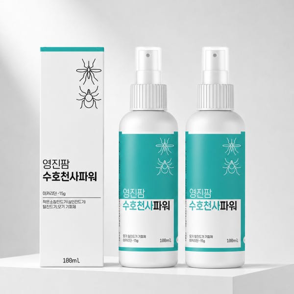 1+1 수호천사파워 100ml 모기기피제 이카리딘15% 진드기 모기 퇴치제 유아 임산부
