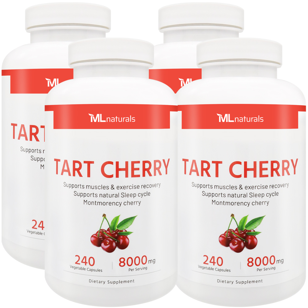 마이라이프 내추럴스 <b>타트 체리 추출물</b> 8000 <b>mg</b> 240캡슐, 4개