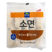 +면사랑 냉동소면 1kg (200g x 5개) 비빔국수 냉동면