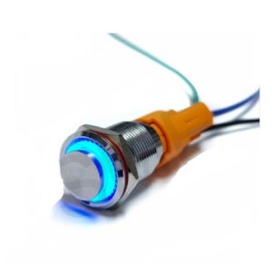 LB16B-G10Z 16파이 돌출형 LED LOCK 타입 방수메탈스위치 9V-24V