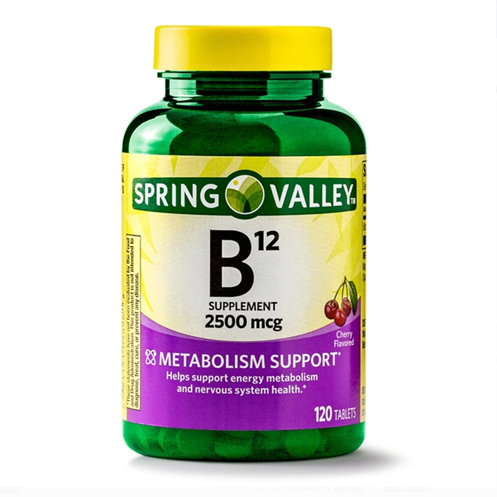 <b>스프링 밸리 비타민</b> B12 정제 2500 mcg 120정