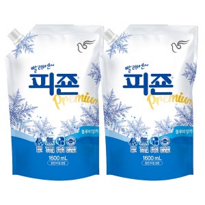 피죤 레귤러 1600ml+1600ml 리필 블루 비앙카