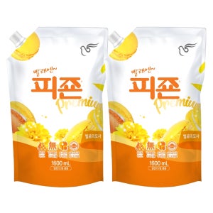 피죤 레귤러 1600ml+1600ml 리필 옐로 미모사