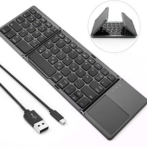 무선 블루투스 접이식 휴대용 소형 키보드 태블릿 ipad 안드로이드 휴대폰용 터치패드