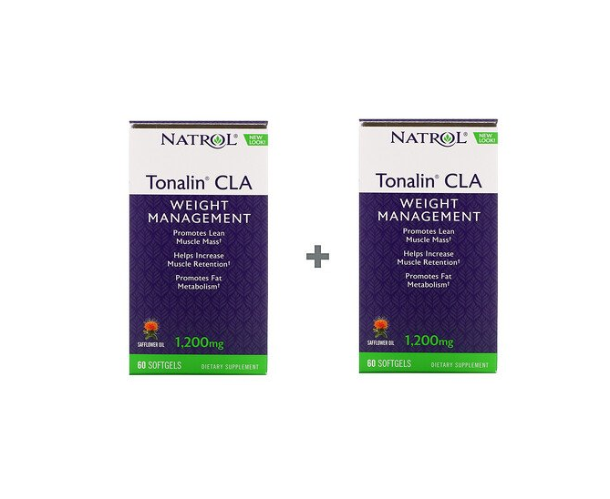 네트롤 Tonalin CLA 1200mg 60 x 60 소프트젤 1+1 <b>운동전</b> 슬림핏