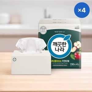 깨끗한나라 뽑아쓰는 키친타올 톡톡 150매 X 4입 X 4팩